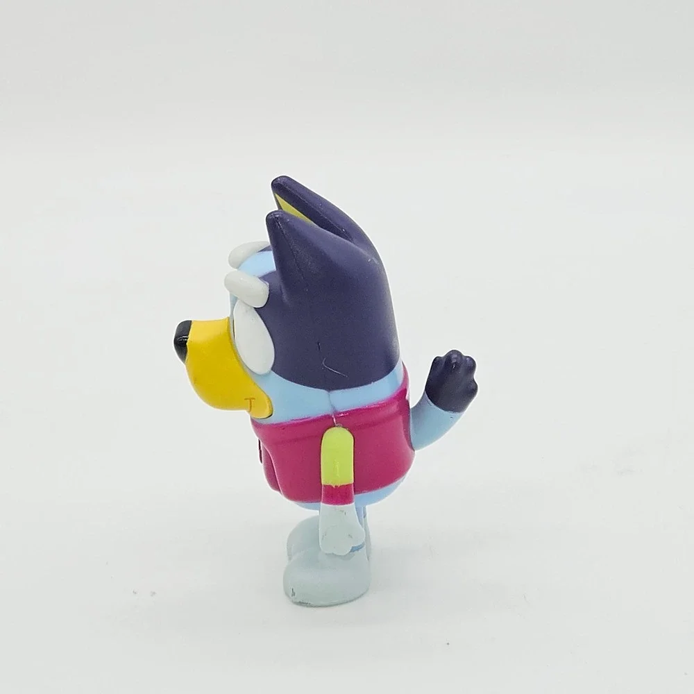 Moose Bluey Action Figure Kids 2.5in Blue Pink Rashie Swimsuit Articulated Toy